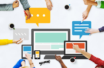 Poster - Responsive Design Internet Communication Technology Concept