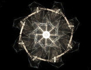 Poster - Abstract shape mesh spheres. Futuristic technology style.