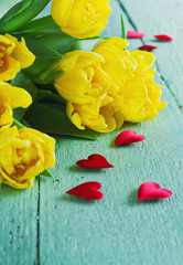 Wall Mural - yellow tulips