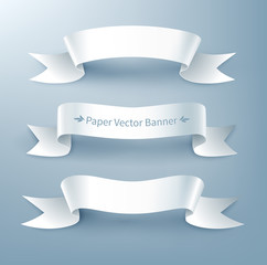 Paper ribbon banner.