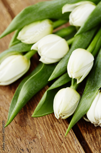 Nowoczesny obraz na płótnie Bunch of tulips