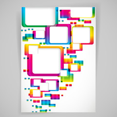 Leinwandbilder - Abstract background with rounded frames.