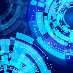 Leinwandbilder - abstract glowing technology background.