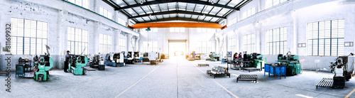 factory workshop interior and machines Poster Mural XXL