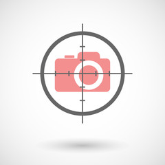 Poster - Crosshair icon with a camera