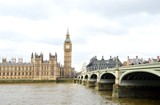 Fototapeta Londyn - Big Ben, Westminster Bridge, London