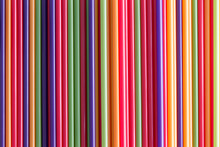 Full Frame Background Of Colorful Drinking Straws