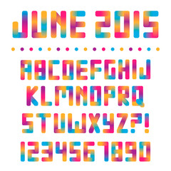 Poster - Colorful bright font