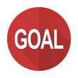 © Alex White - goal red flat icon