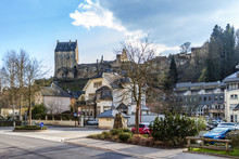 Larochette Castle In Spring, Luxembourg