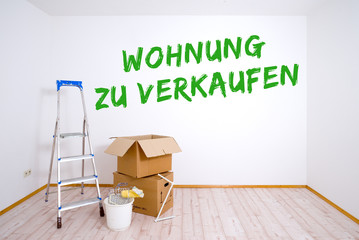 Sticker - Wohnung zu verkaufen