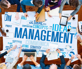 Canvas Print - Management Vision Action Planning Success Team Business Concept