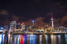 Auckland, New Zealand City At Night