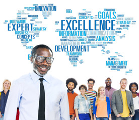 Poster - Excellence Expertise Perfection Global Growth Concept