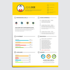 Poster - Minimal business infographics elements