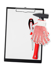 Sticker - Clipboard with tools