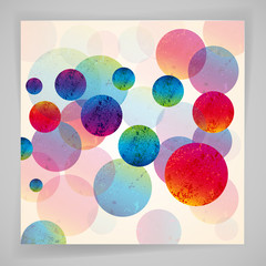 Aufkleber - Multicolor abstract bright background. Circles elements.