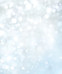 Wall Mural - lights and stars on blue background.