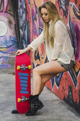 Sticker - Skater Girl