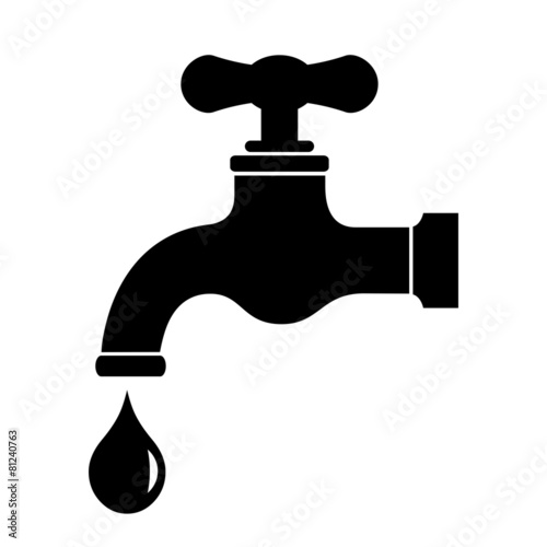Fotografia  Faucet water icon