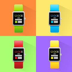 Poster - Smart Watch Set New Technology Electronic Device