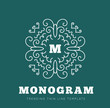 © Maxim P - Simple and graceful monogram design template