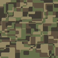 Wall Mural - Abstract Vector Military Camouflage Background