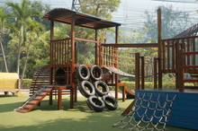Playground Kid Park Swing Gym Slide Fun Concept