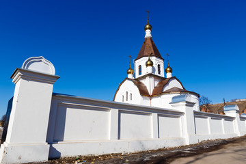 Wall Mural - Krasnoyarsk, Russia - April 2, 2015: excursion to the Uspensky m