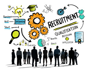 Sticker - Diversity Business People Recruitment Profession Concept