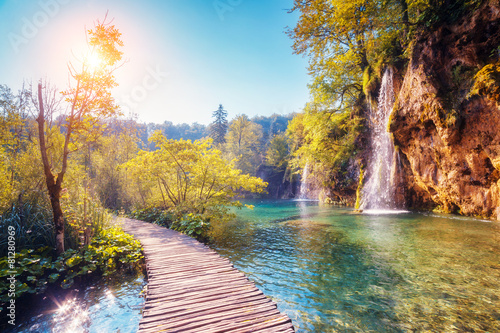 Nowoczesny obraz na płótnie Plitvice Lakes National Park