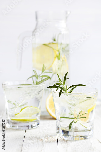 Fototapeta na drzwi i meble Water and Lemon