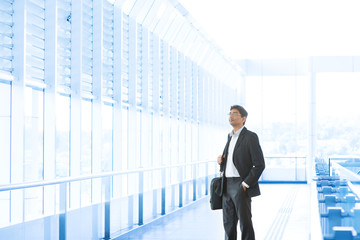 Wall Mural - Businessman at airport