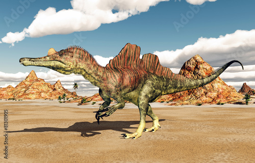 Obraz w ramie Dinosaur Ichthyovenator