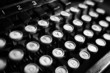 Old typewriter - Black and white