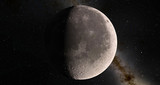 Fototapeta Kosmos - Moon scientific illustration