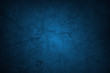 Leinwandbild Motiv Dark grunge blue texture concrete background