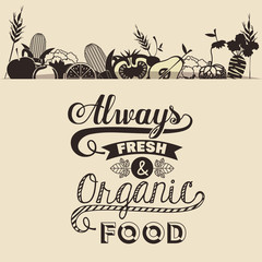 Sticker - Organic Food design