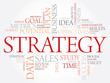 © dizain - Strategy word cloud, business concept