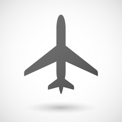 Wall Mural - Grey plane