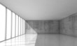 Abstract architecture background, empty white interior