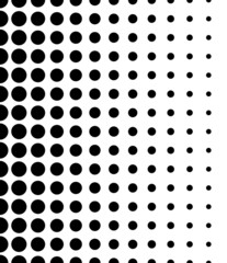 Aufkleber - Vertically Seamless Black and White Dotted Pattern