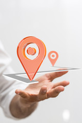 Aufkleber - pin place
