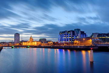Fototapete - Dublin skyline