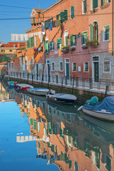 Wall Mural - Venice, Italy, canal in Arsenale quarter