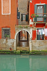 Wall Mural - Venice, Italy, campo dei Mori detail