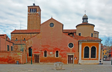 Poster - Venice, Italy, the Saint Giacomo Orio church