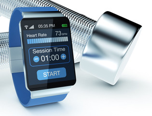 Wall Mural - smartwatch and fitness
