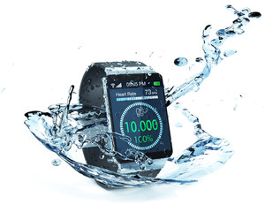 Wall Mural - smartwatch and fitness