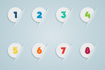 Poster - Infographic 3D Numbered Step Bubbles 3